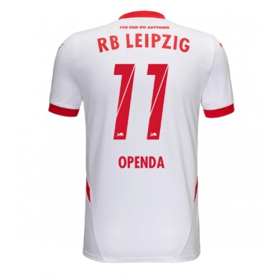 Moški Nogometni dresi RB Leipzig Lois Openda #11 Domači 2024-25 Kratek Rokav Moški Nogometni dresi RB Leipzig Lois Openda #11 Domači 2024-25 Kratek Rokav